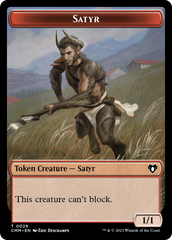 Saproling // Satyr Double-Sided Token [Commander Masters Tokens] | Gamers Paradise