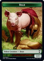 Boar // Spirit Double-Sided Token [Kaldheim Commander Tokens] | Gamers Paradise