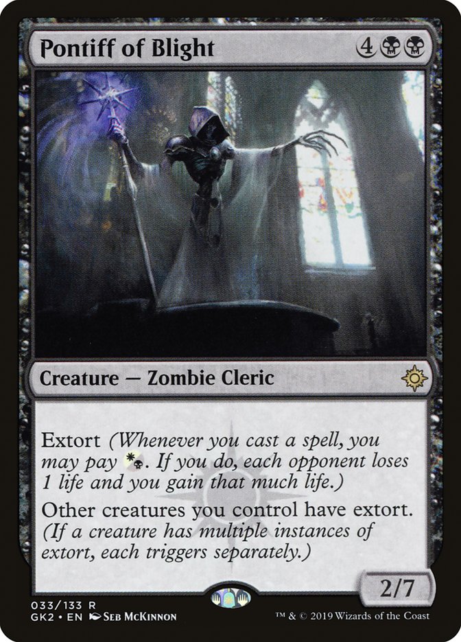 Pontiff of Blight [Ravnica Allegiance Guild Kit] | Gamers Paradise