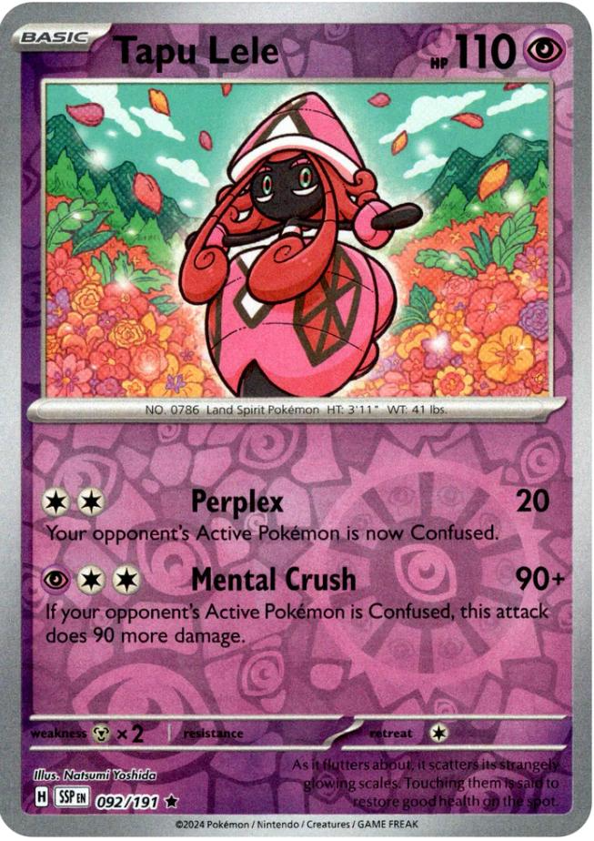 Tapu Lele (092/191) [Scarlet & Violet: Surging Sparks] | Gamers Paradise