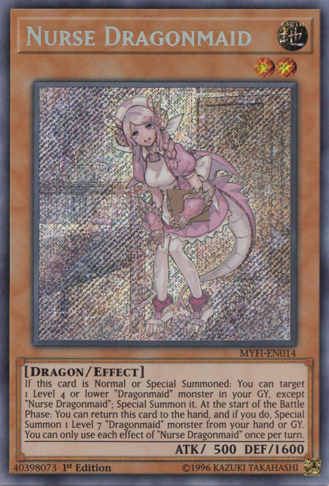 Nurse Dragonmaid [MYFI-EN014] Secret Rare | Gamers Paradise