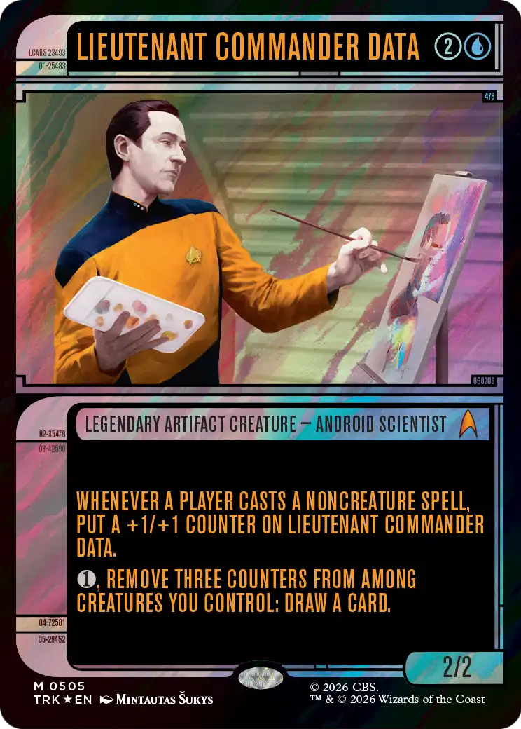 Lieutenant Commander Data (Showcase) (Surge Foil) [Star Trek] | Gamers Paradise