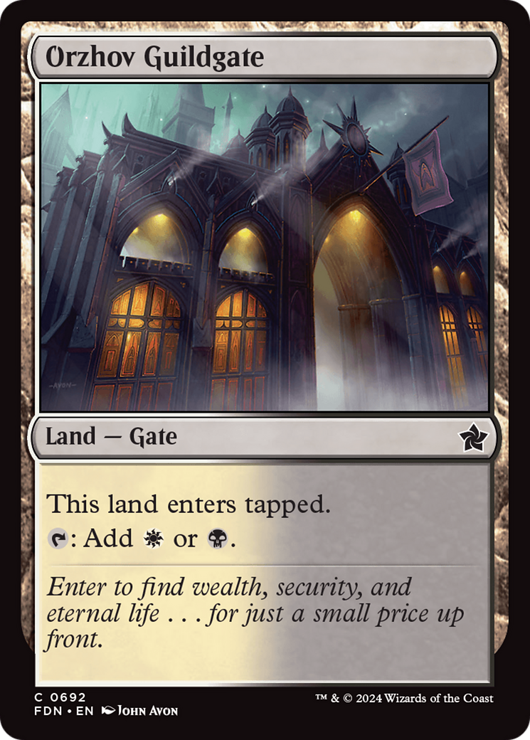 Orzhov Guildgate [Foundations] | Gamers Paradise