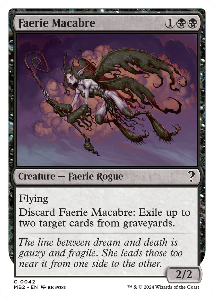 Faerie Macabre (White Border) [Mystery Booster 2] | Gamers Paradise