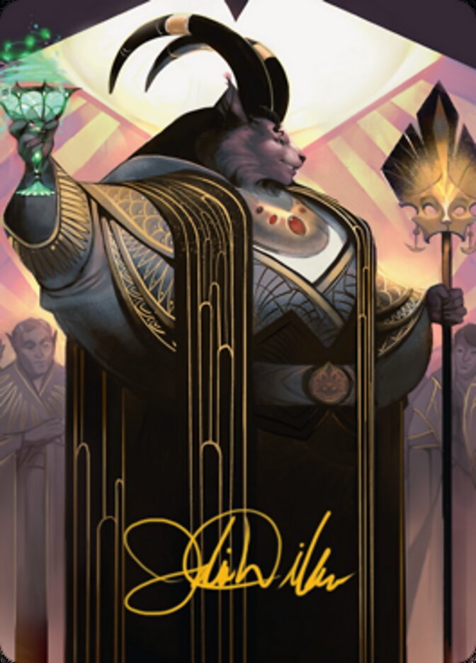 Jetmir, Nexus of Revels 2 Art Card (Gold-Stamped Signature) [Streets of New Capenna Art Series] | Gamers Paradise