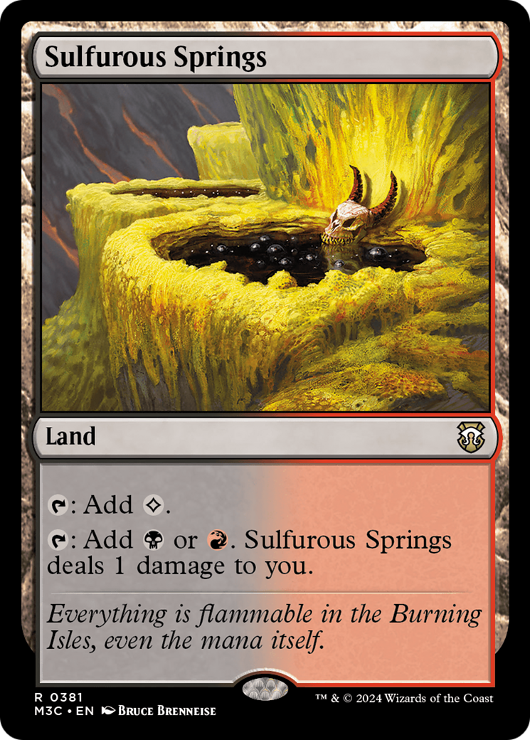 Sulfurous Springs (Ripple Foil) [Modern Horizons 3 Commander] | Gamers Paradise