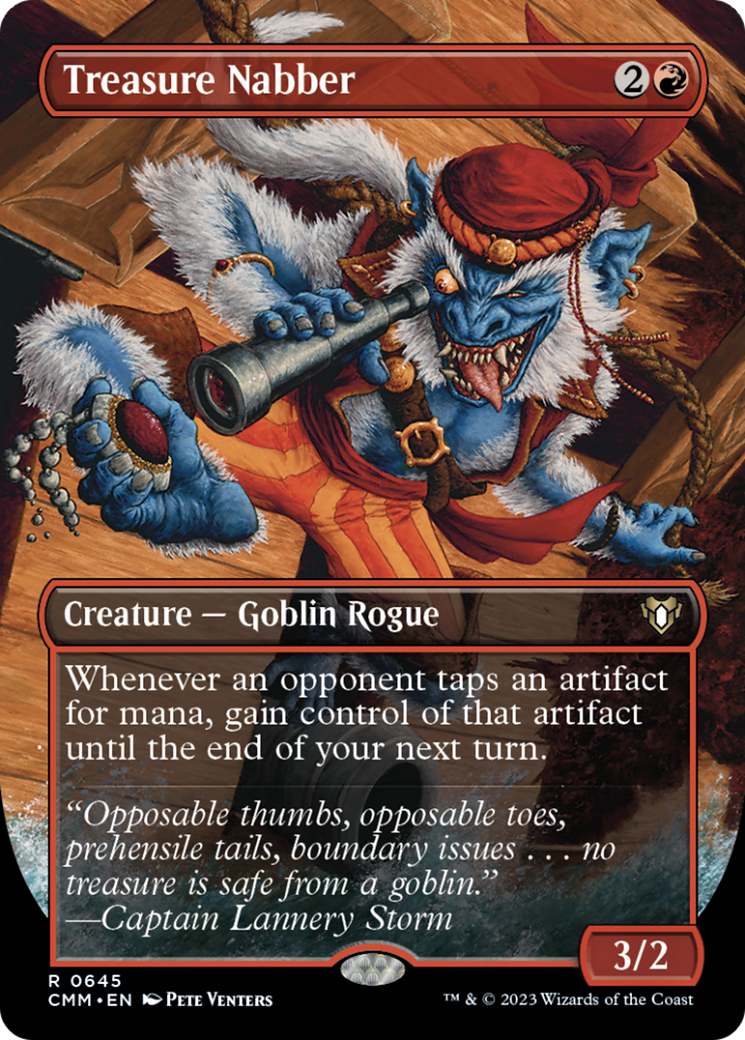 Treasure Nabber (Borderless Alternate Art) [Commander Masters] | Gamers Paradise