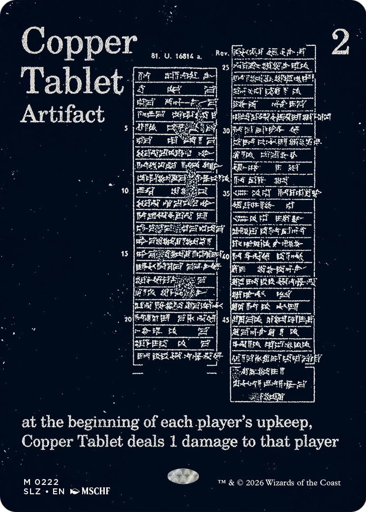 Copper Tablet (0222) [Secret Lair x MSCHF: The Zeta Set] | Gamers Paradise
