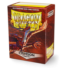 Dragon Shield: Standard 100ct Sleeves - Crimson (Matte) | Gamers Paradise