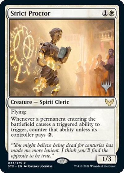 Strict Proctor (Promo Pack) [Strixhaven: School of Mages Promos] | Gamers Paradise