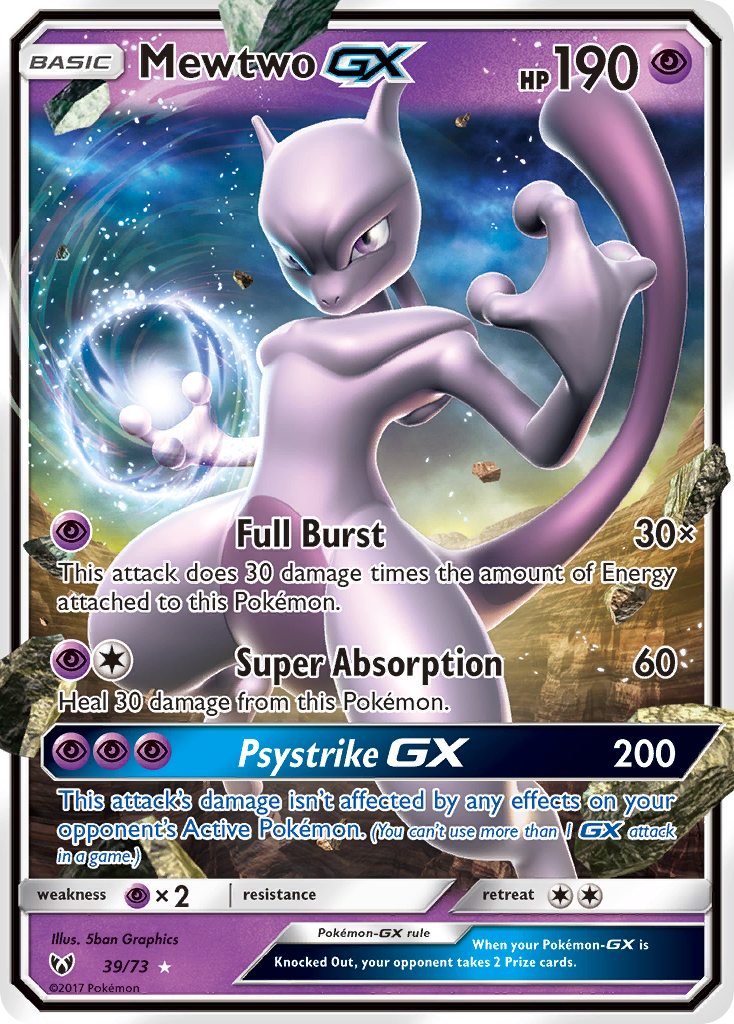 Mewtwo GX (39/73) [Sun & Moon: Shining Legends] | Gamers Paradise