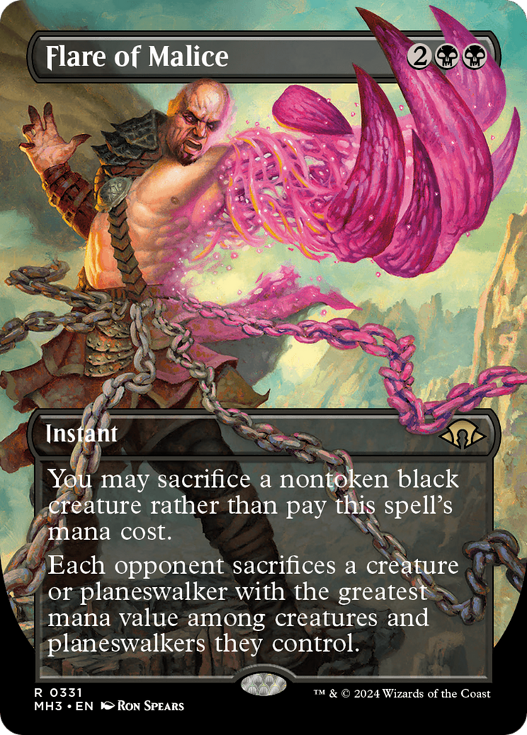 Flare of Malice (Borderless) [Modern Horizons 3] | Gamers Paradise