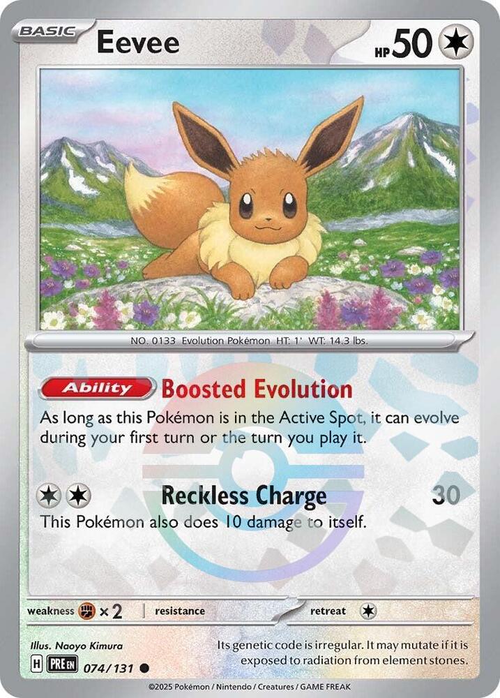 Eevee (074/131) (Poke Ball Pattern) [Scarlet & Violet: Prismatic Evolutions] | Gamers Paradise