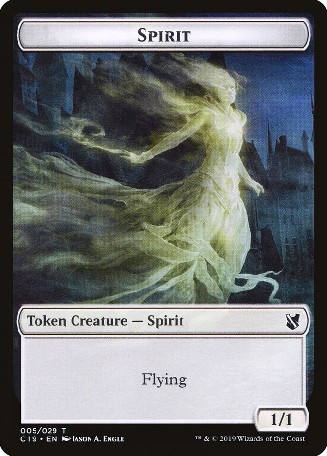 Spirit Token [Commander 2019 Tokens] | Gamers Paradise