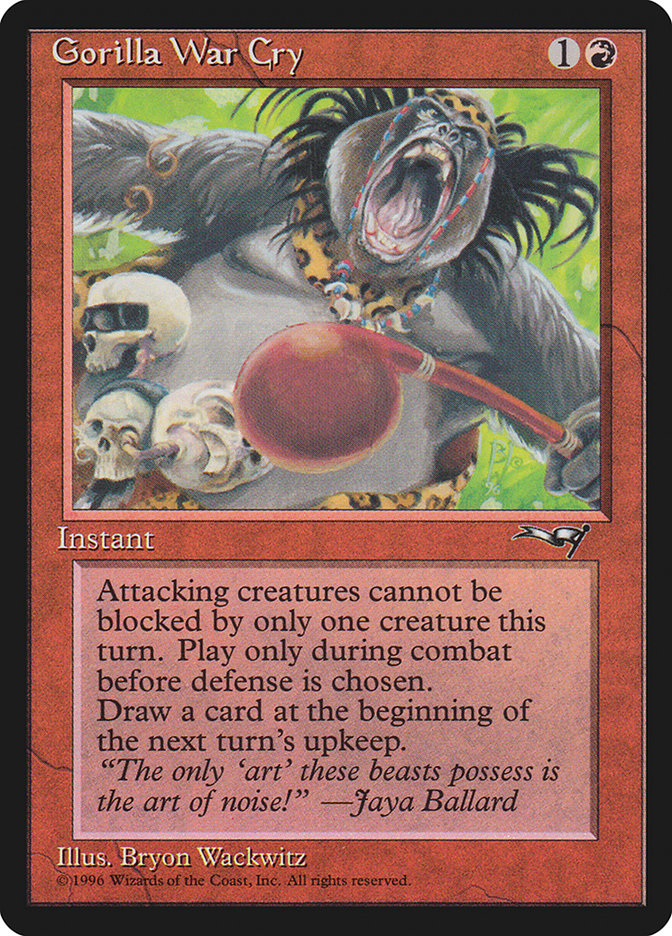 Gorilla War Cry (Red Rattle Drum) [Alliances] | Gamers Paradise