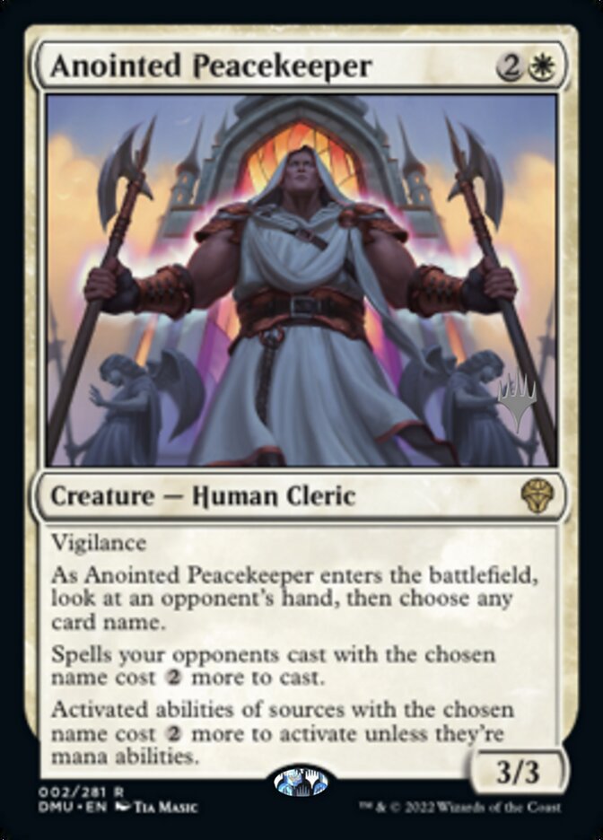 Anointed Peacekeeper (Promo Pack) [Dominaria United Promos] | Gamers Paradise