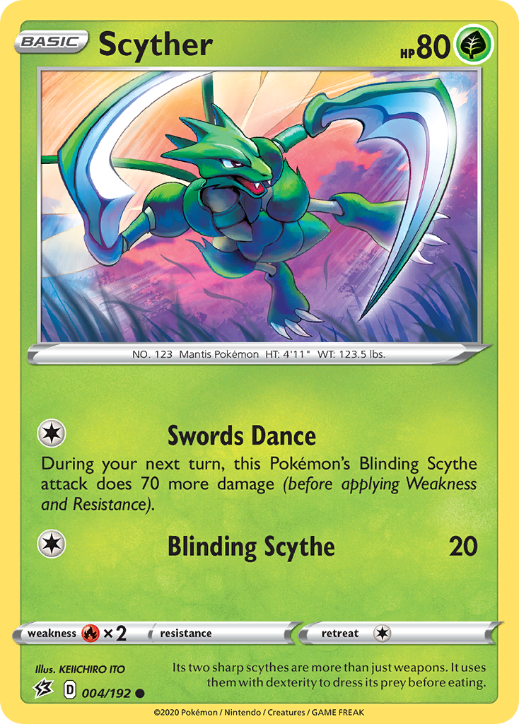 Scyther (004/192) [Sword & Shield: Rebel Clash] | Gamers Paradise