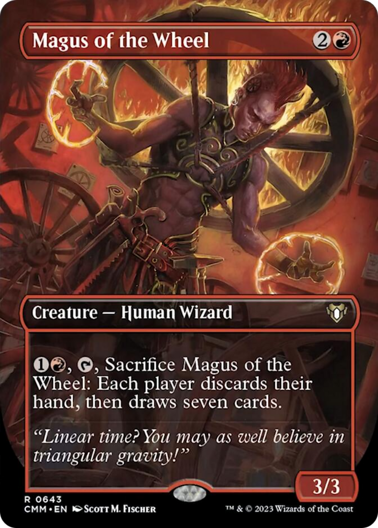Magus of the Wheel (Borderless Alternate Art) [Commander Masters] | Gamers Paradise