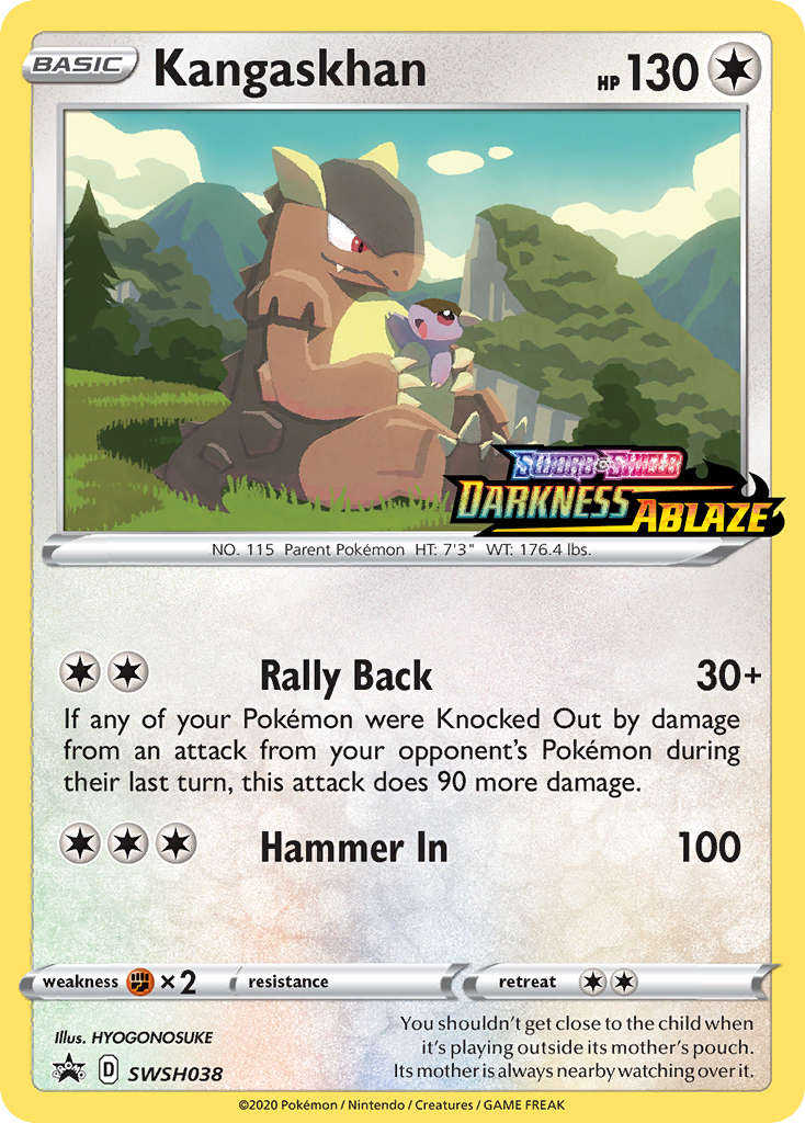 Kangaskhan (SWSH038) (Prerelease Promo) [Sword & Shield: Black Star Promos] | Gamers Paradise