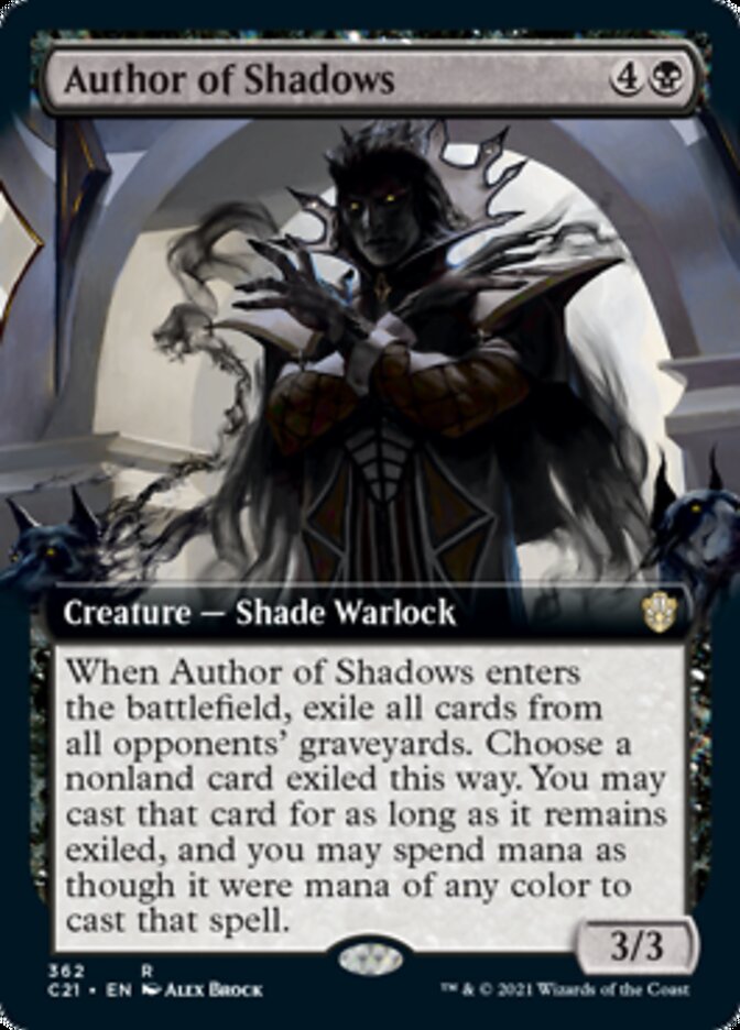 Author of Shadows (Extended Art) [Commander 2021] | Gamers Paradise