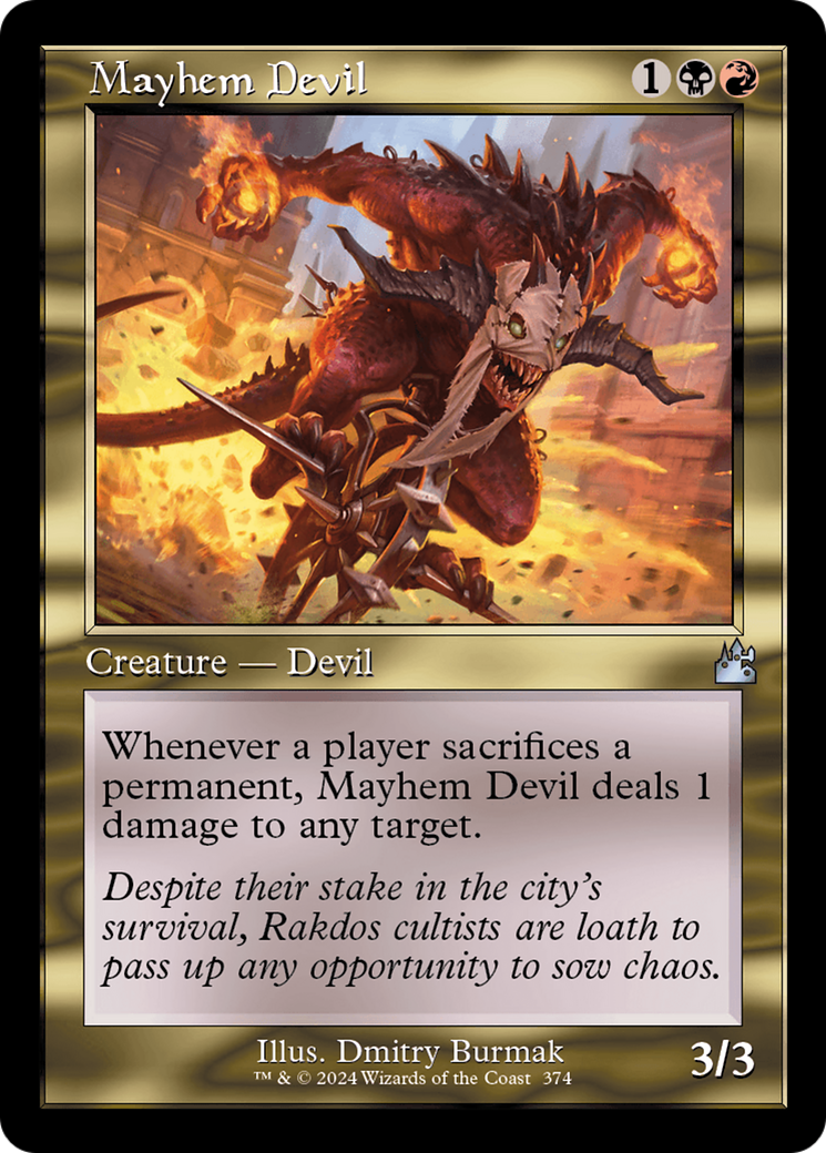 Mayhem Devil (Retro Frame) [Ravnica Remastered] | Gamers Paradise