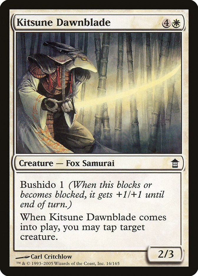 Kitsune Dawnblade [Saviors of Kamigawa] | Gamers Paradise