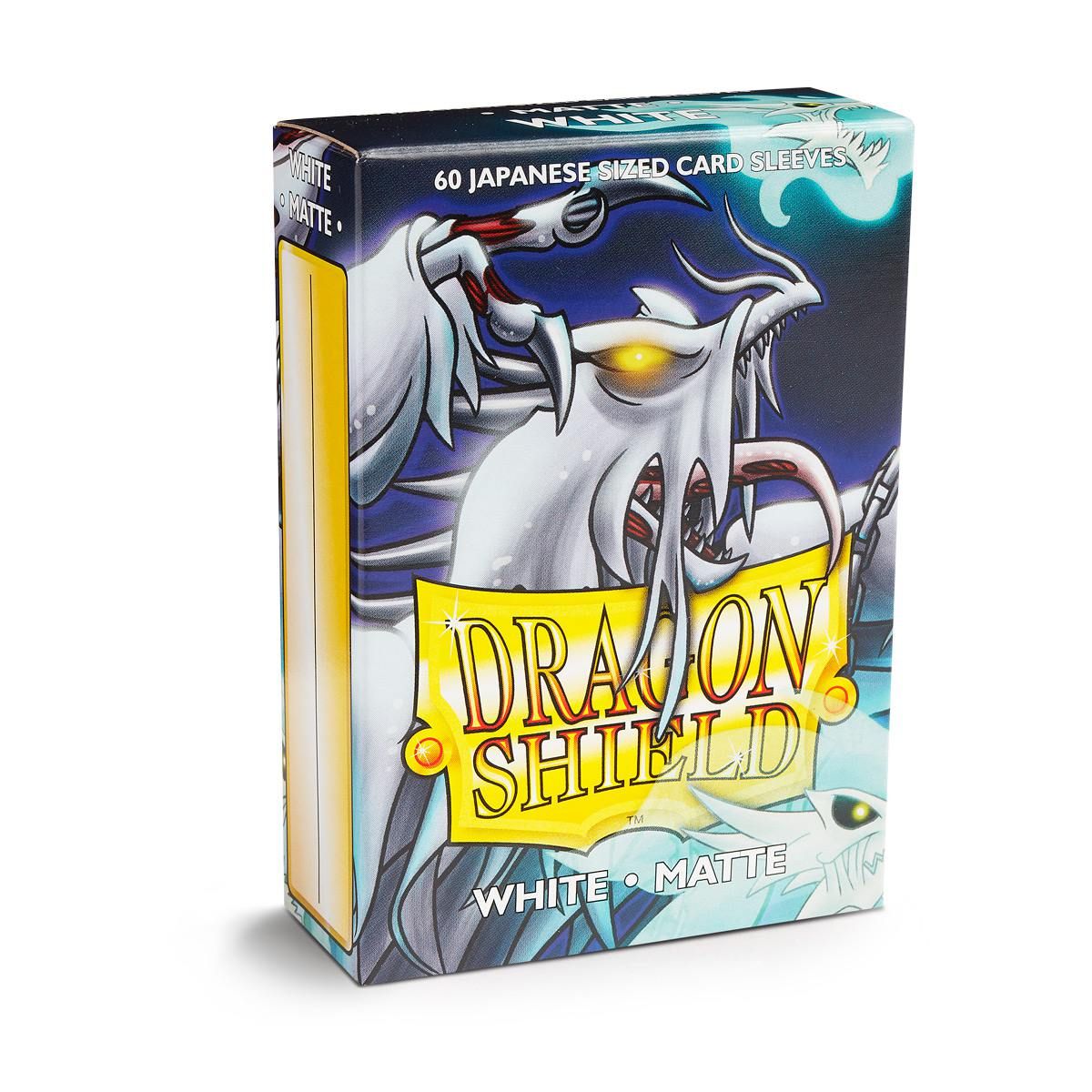 Dragon Shield: Japanese Size 60ct Sleeves - White (Matte) | Gamers Paradise