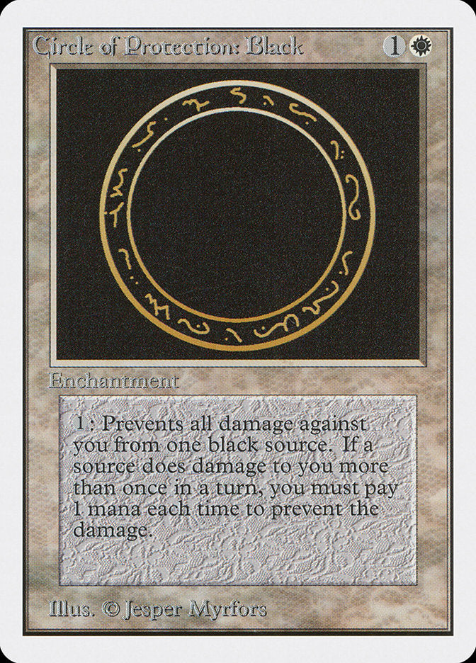 Circle of Protection: Black [Unlimited Edition] | Gamers Paradise