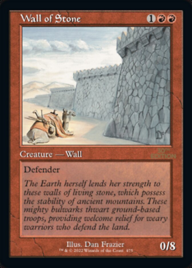 Wall of Stone (Retro) [30th Anniversary Edition] | Gamers Paradise