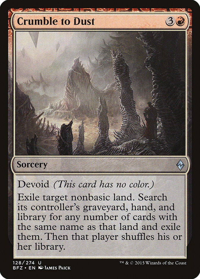 Crumble to Dust [Battle for Zendikar] | Gamers Paradise