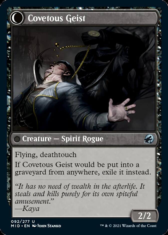 Covert Cutpurse // Covetous Geist [Innistrad: Midnight Hunt] | Gamers Paradise