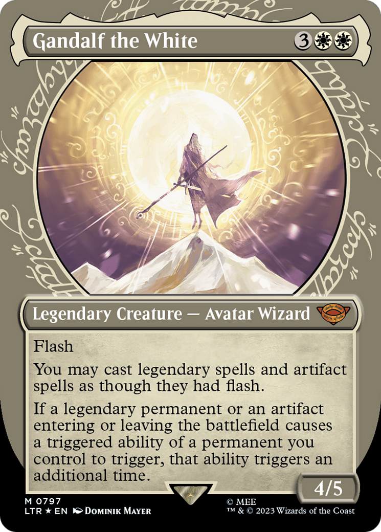 Gandalf the White (Showcase) (Surge Foil) [The Lord of the Rings: Tales of Middle-Earth] | Gamers Paradise