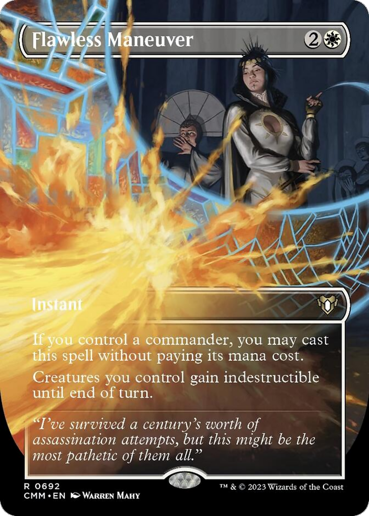 Flawless Maneuver (Borderless Alternate Art) [Commander Masters] | Gamers Paradise