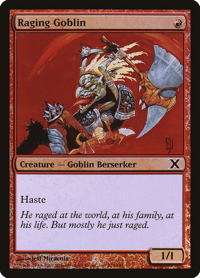 Raging Goblin (Premium Foil) [Tenth Edition] | Gamers Paradise