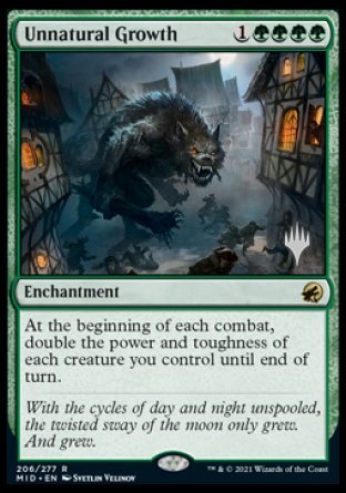 Unnatural Growth (Promo Pack) [Innistrad: Midnight Hunt Promos] | Gamers Paradise