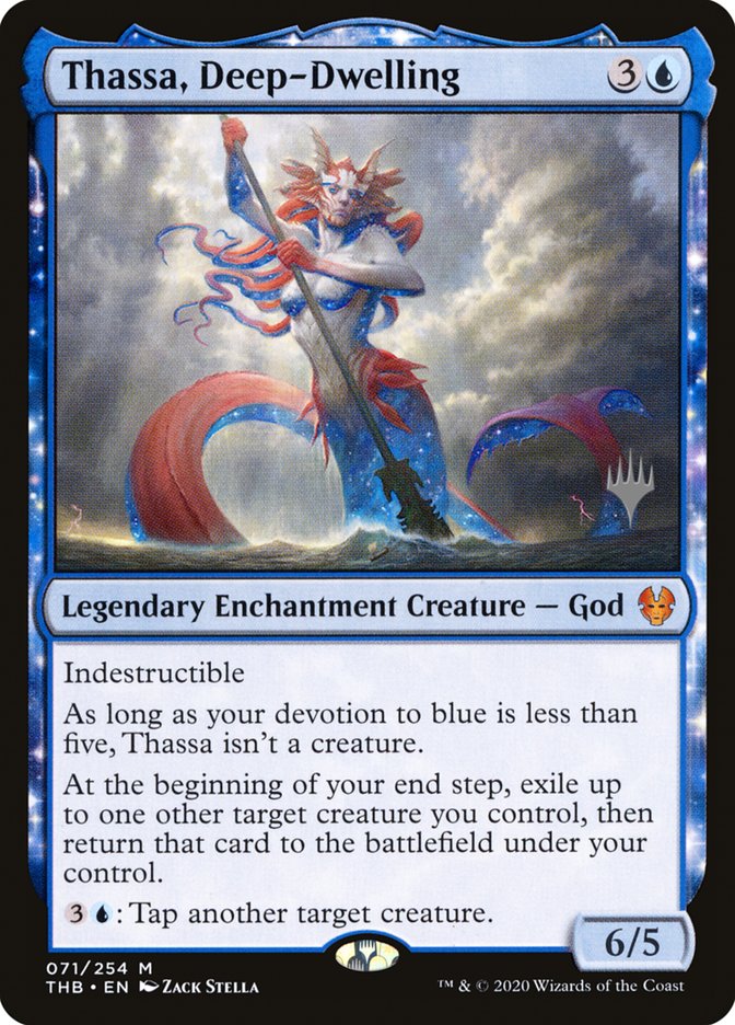 Thassa, Deep-Dwelling (Promo Pack) [Theros Beyond Death Promos] | Gamers Paradise