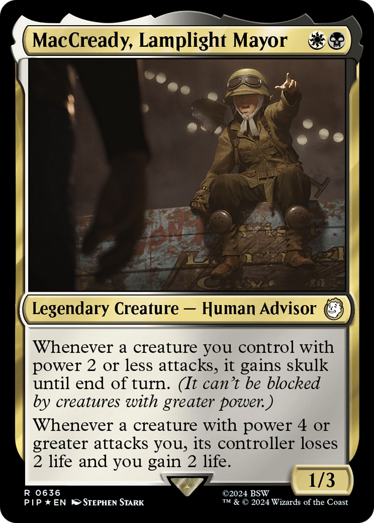 MacCready, Lamplight Mayor (Surge Foil) [Fallout] | Gamers Paradise