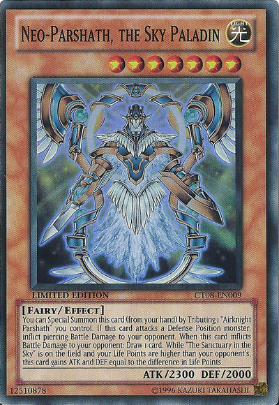 Neo-Parshath, The Sky Paladin [CT08-EN009] Super Rare | Gamers Paradise