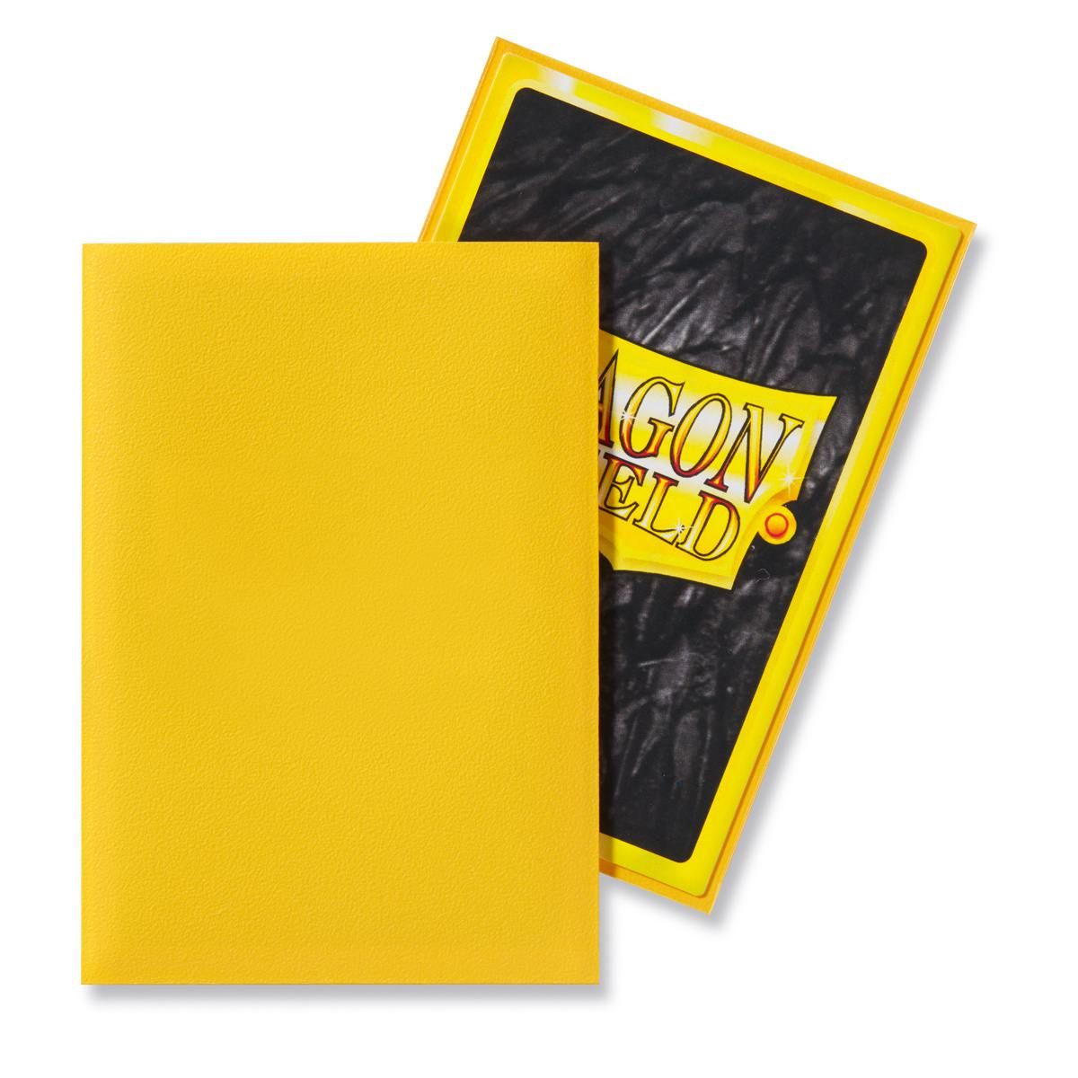 Dragon Shield: Japanese Size 60ct Sleeves - Yellow (Matte) | Gamers Paradise