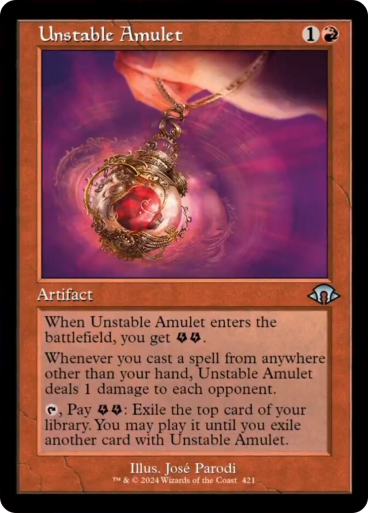 Unstable Amulet (Retro) [Modern Horizons 3] | Gamers Paradise