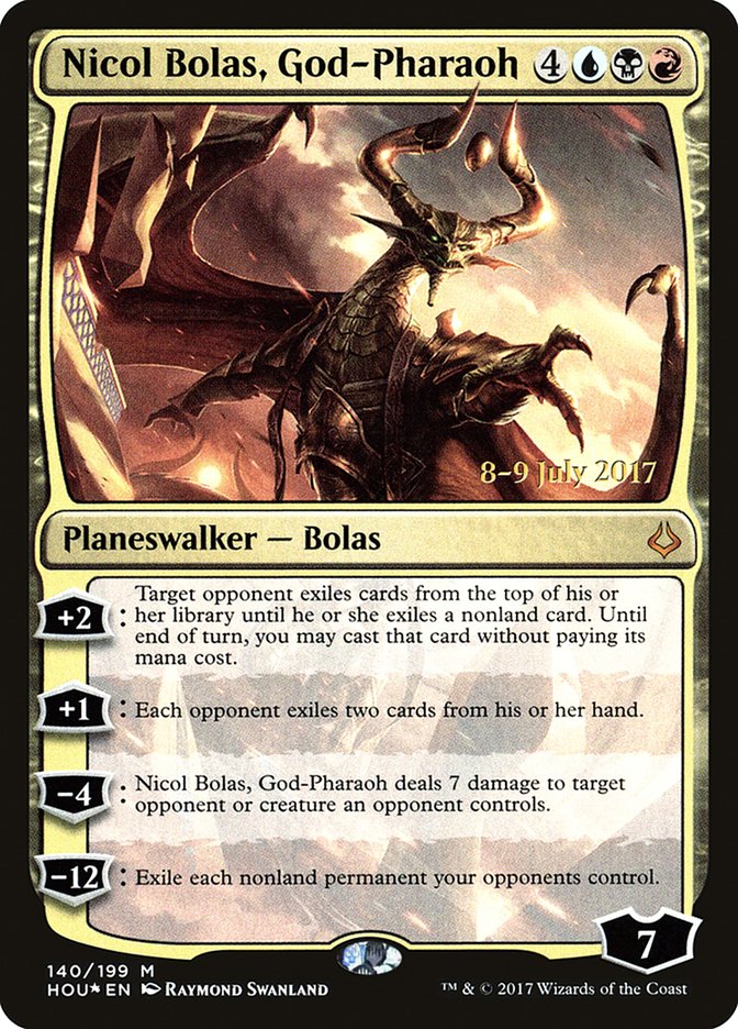 Nicol Bolas, God-Pharaoh [Hour of Devastation Prerelease Promos] | Gamers Paradise