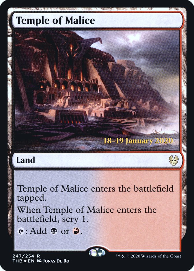 Temple of Malice [Theros Beyond Death Prerelease Promos] | Gamers Paradise