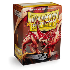 Dragon Shield: Standard 100ct Sleeves - Ruby (Matte) | Gamers Paradise