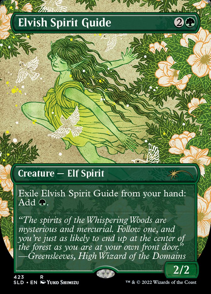 Elvish Spirit Guide (Borderless) [Secret Lair Drop Series] | Gamers Paradise