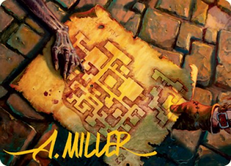 Dungeon Map Art Card (Gold-Stamped Signature) [Dungeons & Dragons: Adventures in the Forgotten Realms Art Series] | Gamers Paradise