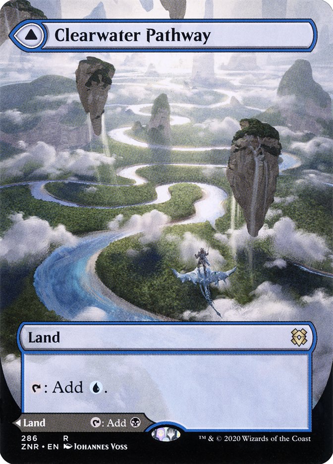 Clearwater Pathway // Murkwater Pathway (Borderless Alternate Art) [Zendikar Rising] | Gamers Paradise