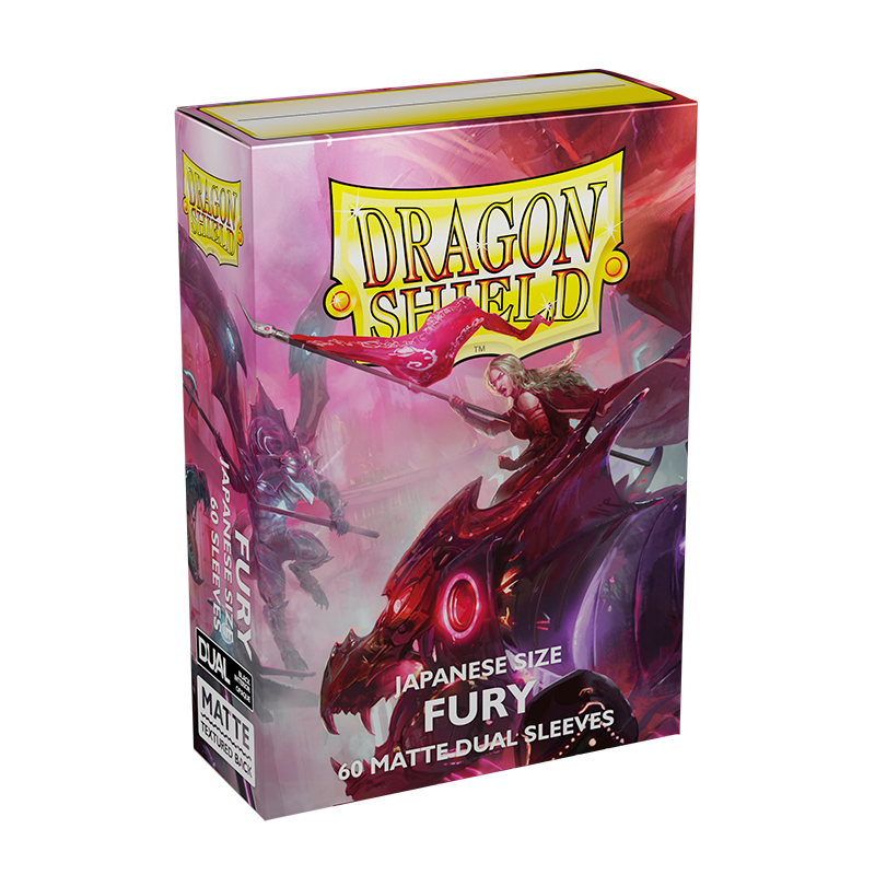 Dragon Shield: Japanese Size 60ct Sleeves - Fury (Dual Matte) | Gamers Paradise