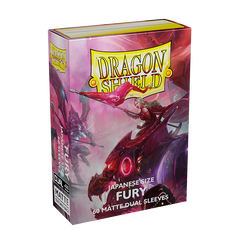 Dragon Shield: Japanese Size 60ct Sleeves - Fury (Dual Matte) | Gamers Paradise