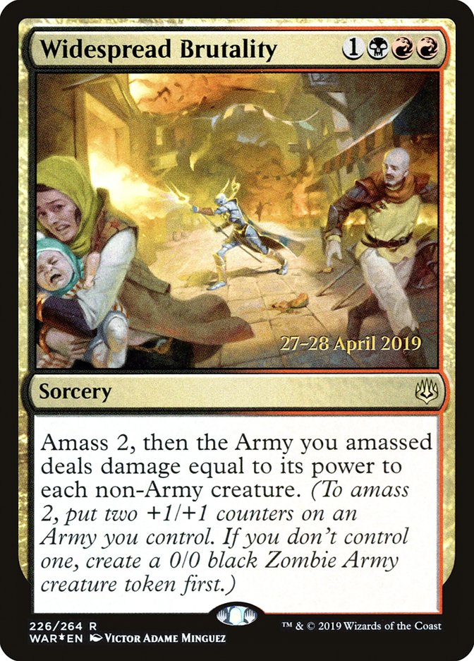 Widespread Brutality [War of the Spark Prerelease Promos] | Gamers Paradise