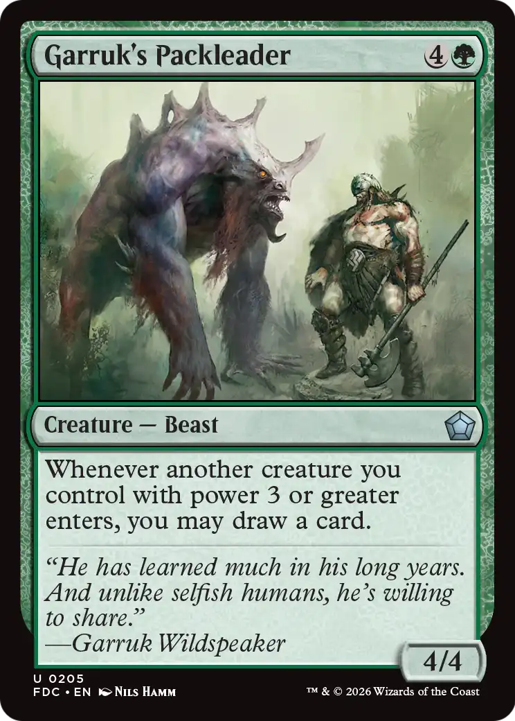 Garruk's Packleader [Foundations Commander] | Gamers Paradise